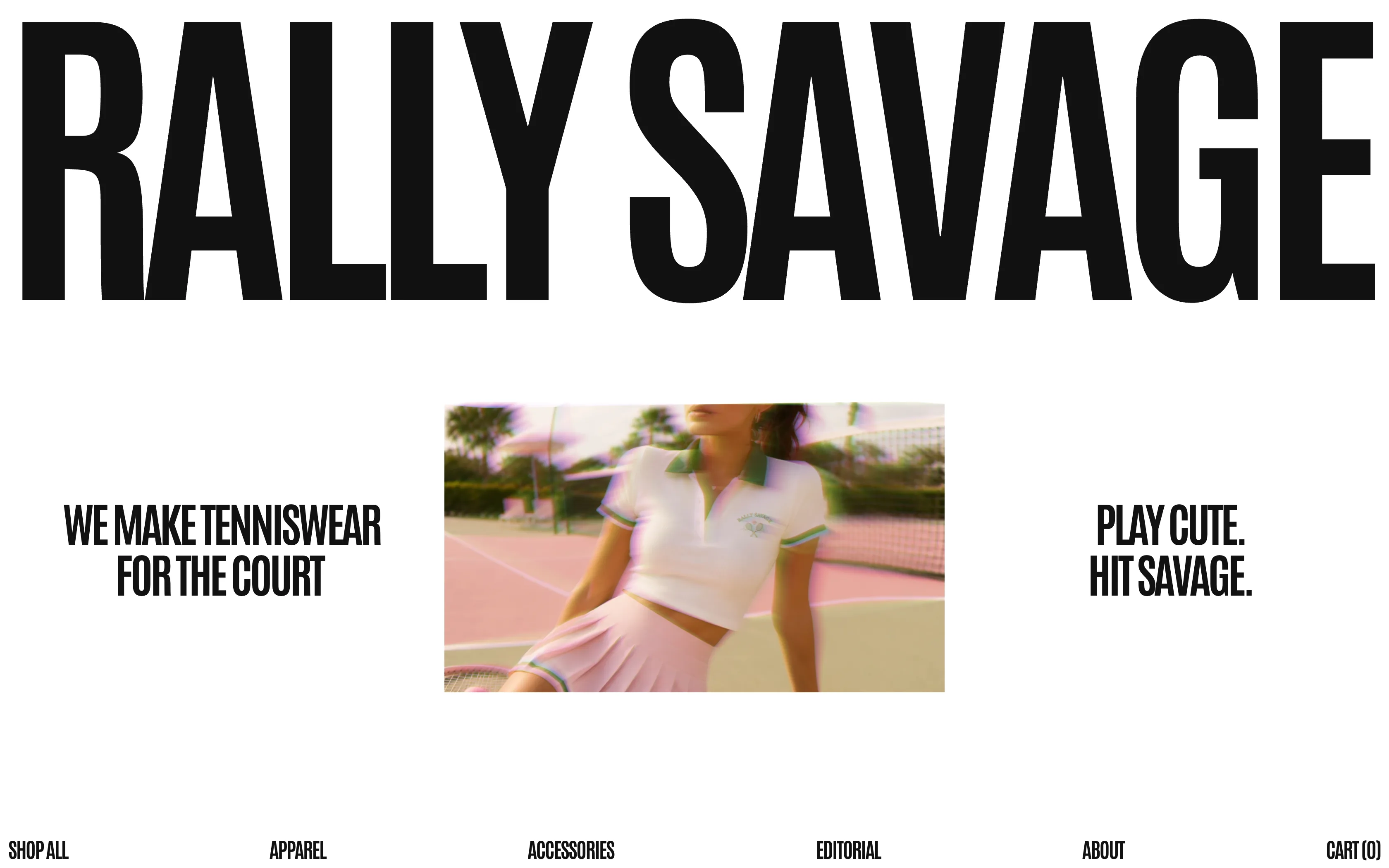 RALLY SAVAGE 웹사이트 화면